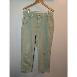 EVERLANE Women's Sage Green Organic Cotton Skinny Jeans Size 31 Sustainable